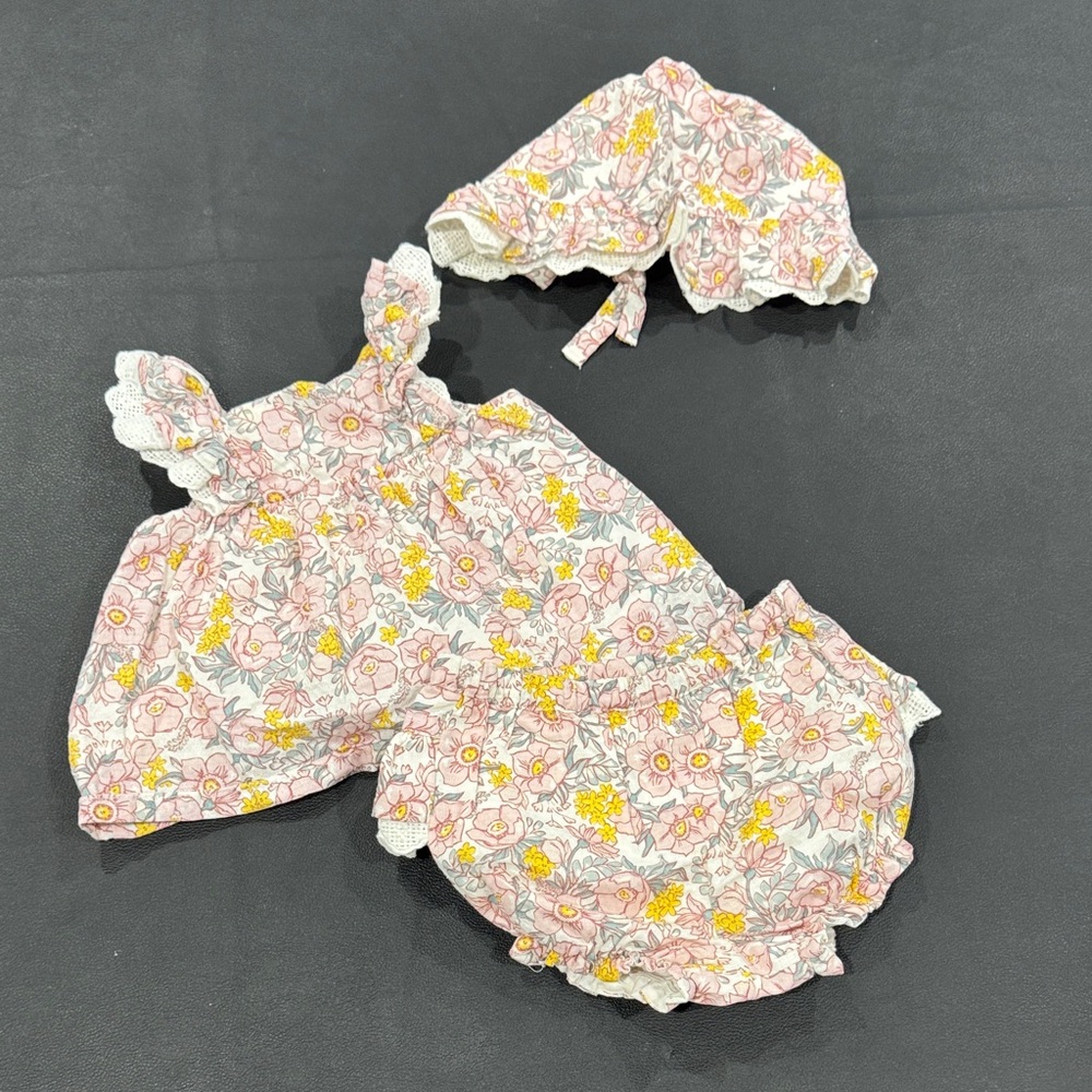 Joie Pink and Yellow Floral Kids Matching Set